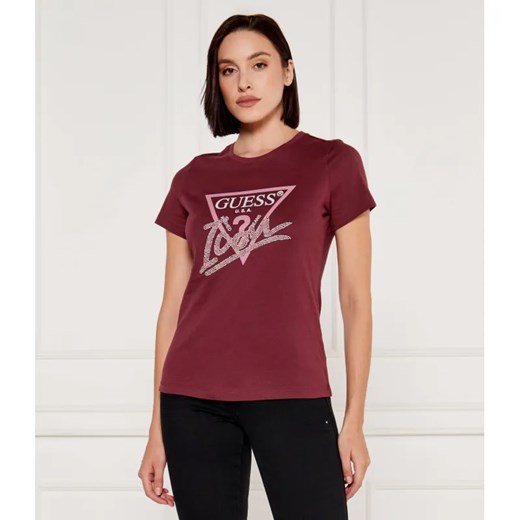 GUESS T-shirt ICON | Regular Fit ze sklepu Gomez Fashion Store w kategorii Bluzki damskie - zdjęcie 185005511