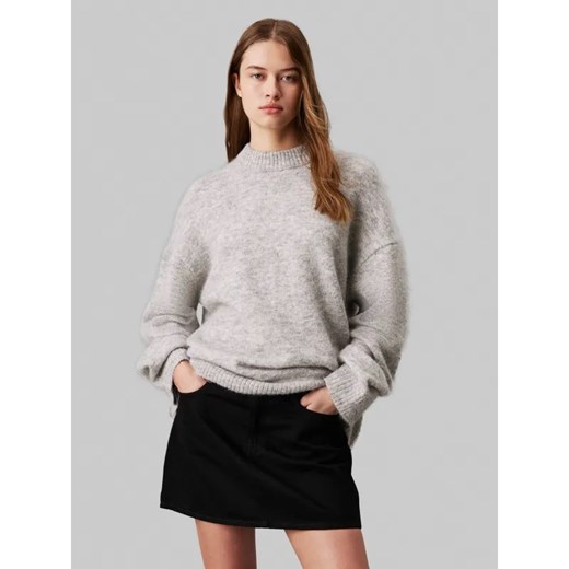 Calvin Klein Jeans Sweter | Loose fit | z dodatkiem wełny ze sklepu Gomez Fashion Store w kategorii Swetry damskie - zdjęcie 185005584