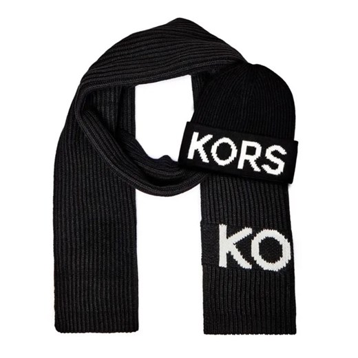 Michael Kors Szal + czapka FISHERMAN''S RIB | z dodatkiem wełny ze sklepu Gomez Fashion Store w kategorii Czapki zimowe damskie - zdjęcie 185005592