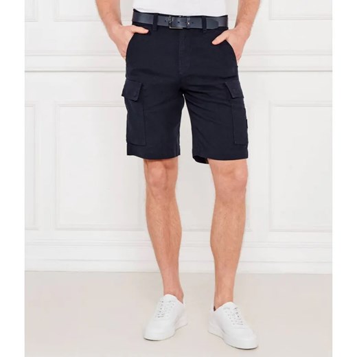 BOSS ORANGE Lniane szorty Sisla-9-Cargo | Relaxed fit ze sklepu Gomez Fashion Store w kategorii Spodenki męskie - zdjęcie 185005681