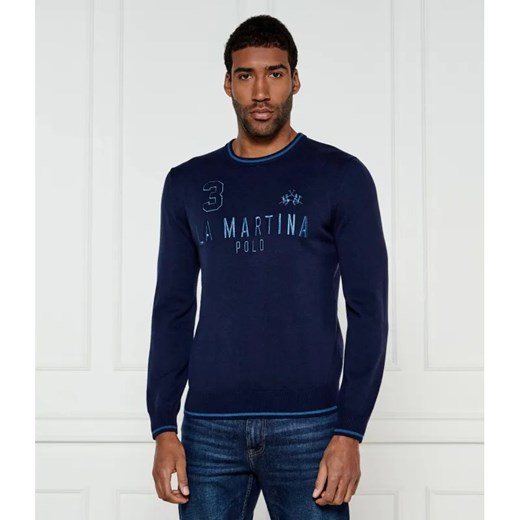 La Martina Wełniany sweter | Regular Fit ze sklepu Gomez Fashion Store w kategorii Swetry męskie - zdjęcie 185005912