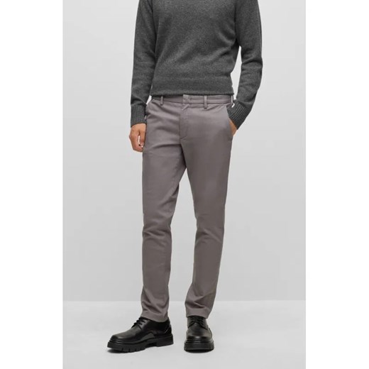 BOSS BLACK Spodnie chino Kaito1 | Slim Fit | stretch ze sklepu Gomez Fashion Store w kategorii Spodnie męskie - zdjęcie 185006304