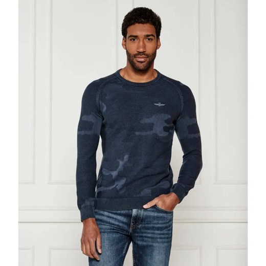 Aeronautica Militare Sweter | Regular Fit ze sklepu Gomez Fashion Store w kategorii Swetry męskie - zdjęcie 185006493