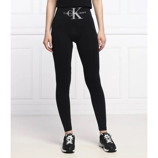 Calvin Klein Jeans Legginsy | Slim Fit | high waist ze sklepu Gomez Fashion Store w kategorii Spodnie damskie - zdjęcie 185006503