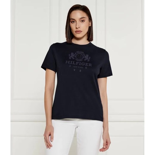 Tommy Hilfiger T-shirt | Regular Fit ze sklepu Gomez Fashion Store w kategorii Bluzki damskie - zdjęcie 185006811