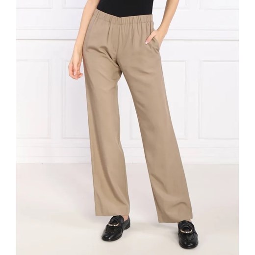 Samsøe Samsøe Spodnie | Regular Fit | z dodatkiem lnu ze sklepu Gomez Fashion Store w kategorii Spodnie damskie - zdjęcie 185006852