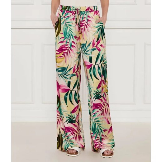 GUESS Satynowe spodnie INES | flare fit Guess XS wyprzedaż Gomez Fashion Store