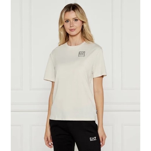EA7 T-shirt | Regular Fit ze sklepu Gomez Fashion Store w kategorii Bluzki damskie - zdjęcie 185006914