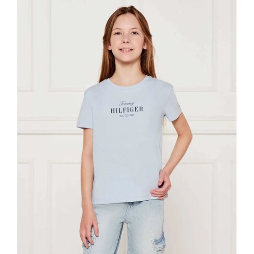 Tommy Hilfiger T-shirt | Regular Fit ze sklepu Gomez Fashion Store w kategorii Bluzki dziewczęce - zdjęcie 185006961