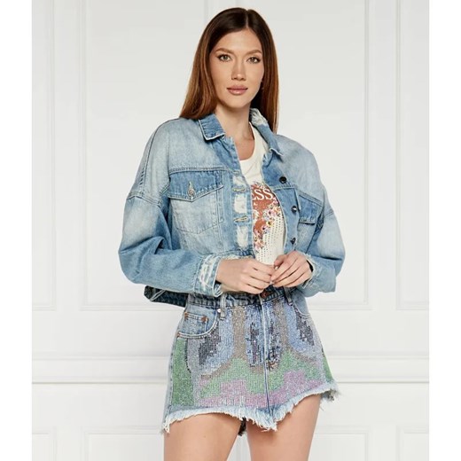 One Teaspoon Jeansowa kurtka EAGLE | Cropped Fit ze sklepu Gomez Fashion Store w kategorii Kurtki damskie - zdjęcie 185006970