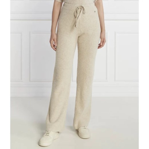 Joop! Spodnie dzianinowe | Straight fit | z dodatkiem wełny ze sklepu Gomez Fashion Store w kategorii Spodnie damskie - zdjęcie 185007003