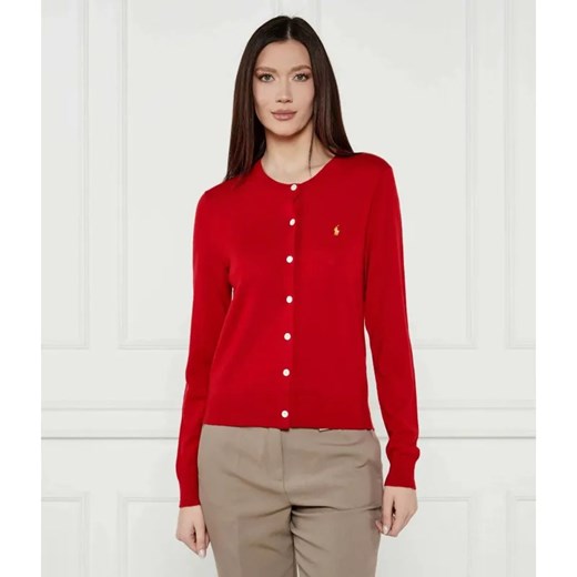 POLO RALPH LAUREN Wełniany kardigan LUNAR | Regular Fit ze sklepu Gomez Fashion Store w kategorii Swetry damskie - zdjęcie 185007012