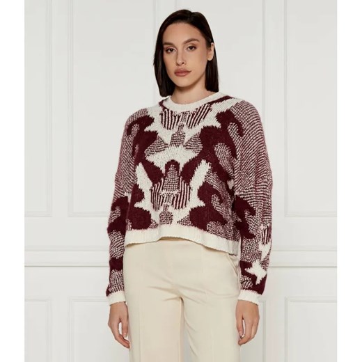 Ba&sh Sweter RORA | Cropped Fit | z dodatkiem wełny M wyprzedaż Gomez Fashion Store