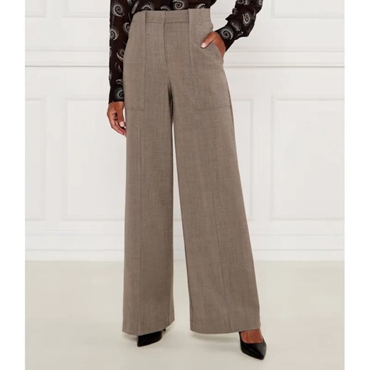 Pinko Spodnie | flare fit | z dodatkiem wełny ze sklepu Gomez Fashion Store w kategorii Spodnie damskie - zdjęcie 185007121