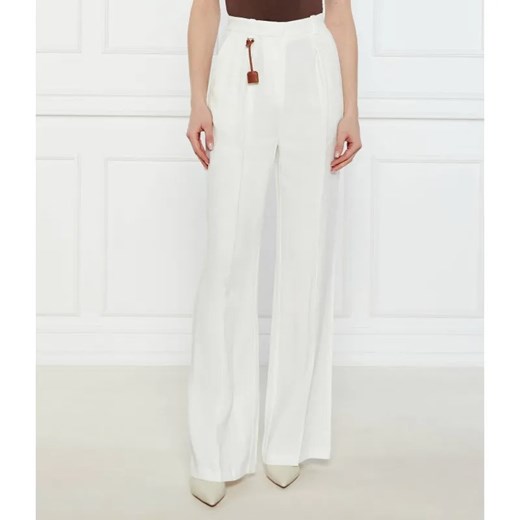 Elisabetta Franchi Spodnie | Relaxed fit | z dodatkiem lnu ze sklepu Gomez Fashion Store w kategorii Spodnie damskie - zdjęcie 185007274