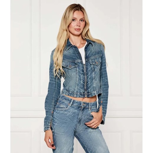 BOSS ORANGE Jeansowa kurtka C_DNM ZP TRCK | Cropped Fit ze sklepu Gomez Fashion Store w kategorii Kurtki damskie - zdjęcie 185007392