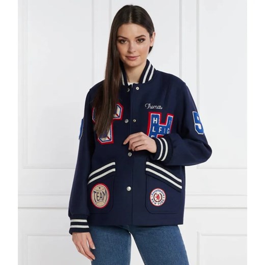 Tommy Hilfiger Kurtka bomber COLLEGIATE | Regular Fit | z dodatkiem wełny ze sklepu Gomez Fashion Store w kategorii Kurtki damskie - zdjęcie 185007541
