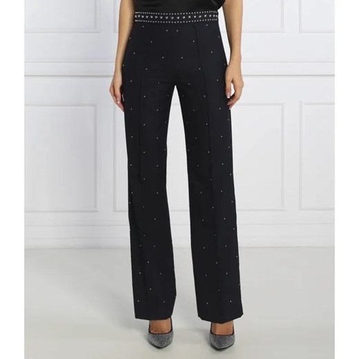 Pinko Wełniane spodnie PEPITA | Regular Fit ze sklepu Gomez Fashion Store w kategorii Spodnie damskie - zdjęcie 185007613