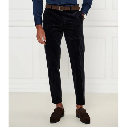 Oscar Jacobson Sztruksowe spodnie Denz | Slim Fit ze sklepu Gomez Fashion Store w kategorii Spodnie męskie - zdjęcie 185007723