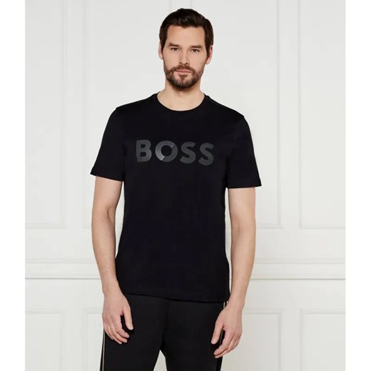 BOSS GREEN T-shirt Tape Logo | Regular Fit ze sklepu Gomez Fashion Store w kategorii T-shirty męskie - zdjęcie 185007970