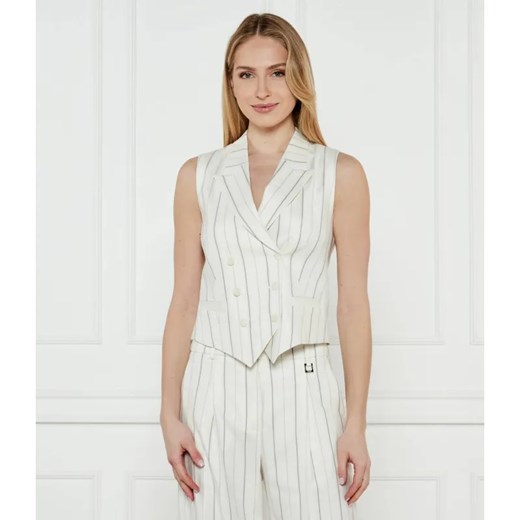 Joop! Kamizelka 58 252V58Vika-X | Slim Fit | z dodatkiem lnu ze sklepu Gomez Fashion Store w kategorii Kamizelki damskie - zdjęcie 185008021