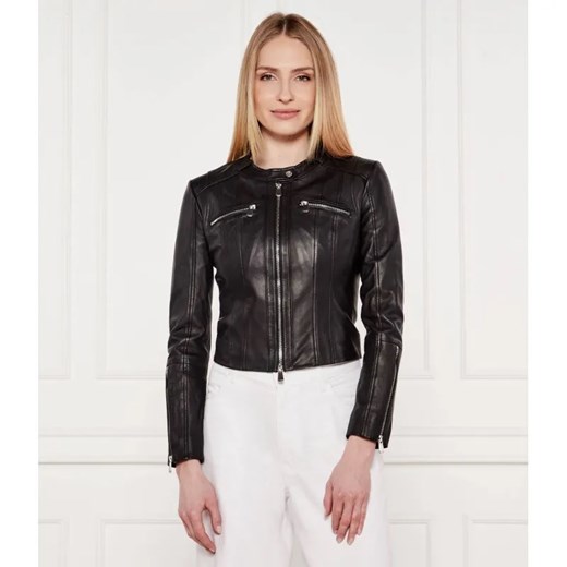 Pinko Skórzana kurtka BORDERLINE | Slim Fit ze sklepu Gomez Fashion Store w kategorii Kurtki damskie - zdjęcie 185008061