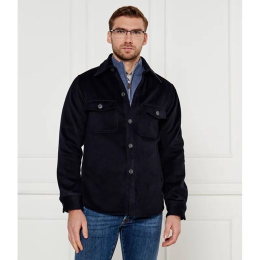 Oscar Jacobson Wełniana koszula | Slim Fit | z dodatkiem kaszmiru Oscar Jacobson M okazyjna cena Gomez Fashion Store