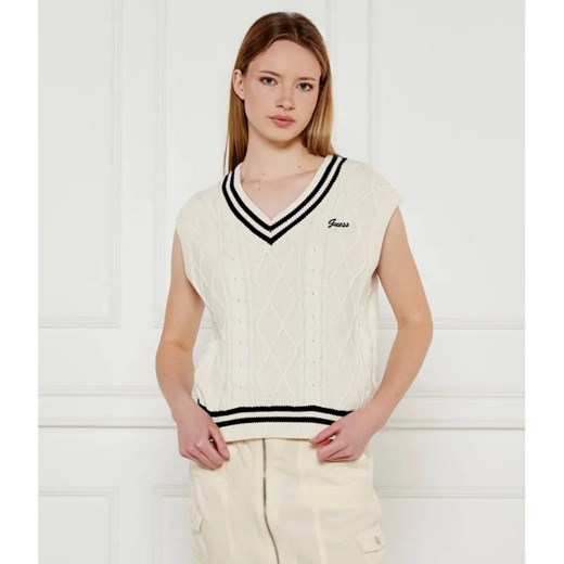 GUESS ACTIVE Kamizelka | Regular Fit ze sklepu Gomez Fashion Store w kategorii Swetry damskie - zdjęcie 185008131