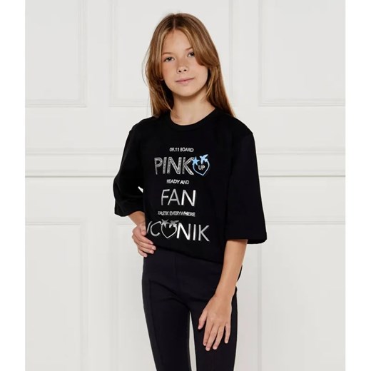 Pinko UP T-shirt | Loose fit ze sklepu Gomez Fashion Store w kategorii Bluzki dziewczęce - zdjęcie 185008230