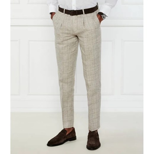 Sand Copenhagen Lniane spodnie chino Mark N | Regular Fit Sand Copenhagen 50 promocyjna cena Gomez Fashion Store