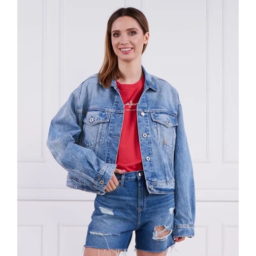 Pepe Jeans London Kurtka jeansowa TURNER RAINBOW | Regular Fit ze sklepu Gomez Fashion Store w kategorii Kurtki damskie - zdjęcie 185008530