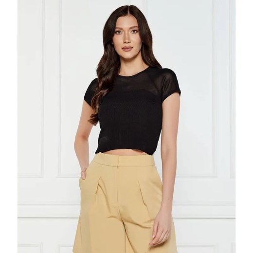HUGO Bluzka Slevetta | Cropped Fit ze sklepu Gomez Fashion Store w kategorii Bluzki damskie - zdjęcie 185008553