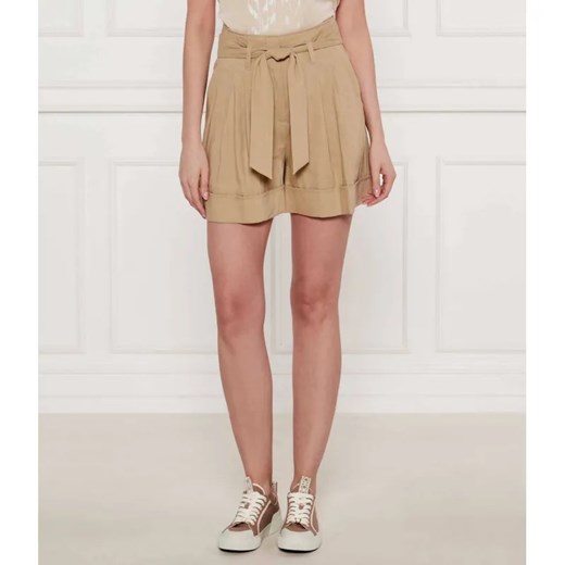 Marc Cain Lniane szorty | Relaxed fit | high waist ze sklepu Gomez Fashion Store w kategorii Szorty - zdjęcie 185008920