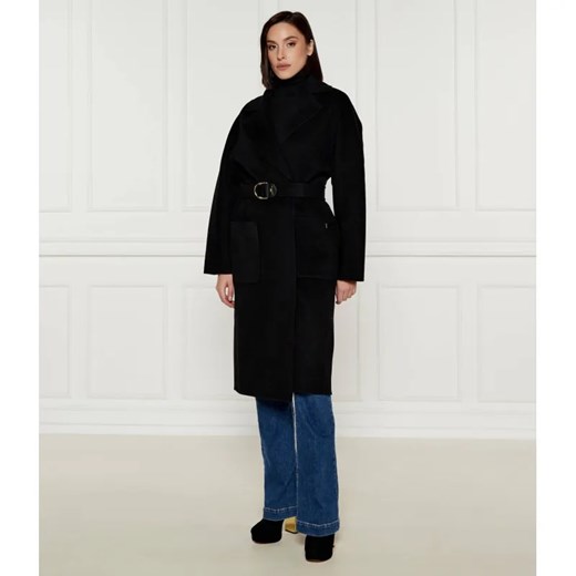 Elisabetta Franchi Wełniany płaszcz ze sklepu Gomez Fashion Store w kategorii Płaszcze damskie - zdjęcie 185008950