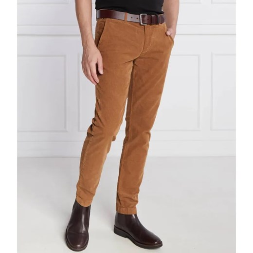 Tommy Hilfiger Spodnie chino BLEECKER CHINO CORDUROY GMD | Slim Fit ze sklepu Gomez Fashion Store w kategorii Spodnie męskie - zdjęcie 185009023