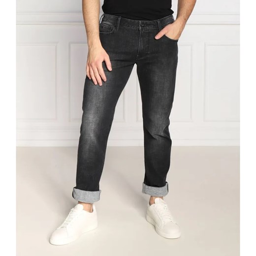 Emporio Armani Jeansy j06 | Slim Fit | | z dodatkiem wełny ze sklepu Gomez Fashion Store w kategorii Jeansy męskie - zdjęcie 185009143
