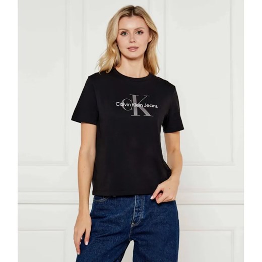 Calvin Klein Jeans T-shirt | Regular Fit ze sklepu Gomez Fashion Store w kategorii Bluzki damskie - zdjęcie 185009160