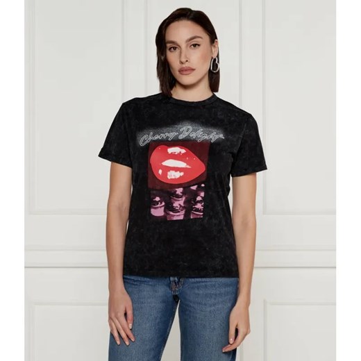 HUGO T-shirt Damacia_2 | Regular Fit ze sklepu Gomez Fashion Store w kategorii Bluzki damskie - zdjęcie 185009282