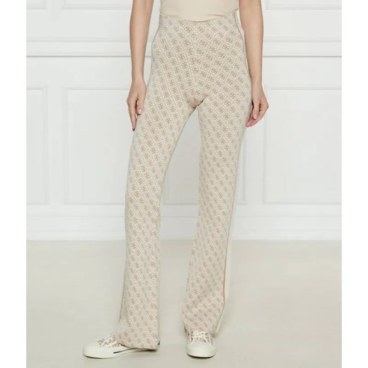 GUESS Spodnie dzianinowe | flare fit ze sklepu Gomez Fashion Store w kategorii Spodnie damskie - zdjęcie 185009541
