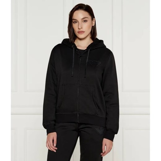 Emporio Armani Ocieplana bluza | Regular Fit ze sklepu Gomez Fashion Store w kategorii Bluzy damskie - zdjęcie 185009802