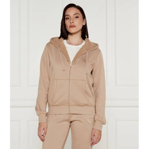 Emporio Armani Ocieplana bluza | Regular Fit ze sklepu Gomez Fashion Store w kategorii Bluzy damskie - zdjęcie 185009873