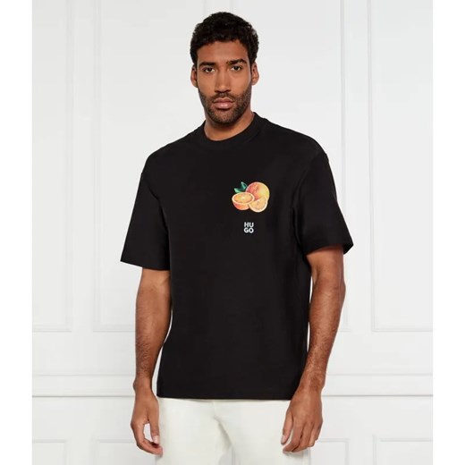 HUGO T-shirt Dartiee | Oversize fit ze sklepu Gomez Fashion Store w kategorii T-shirty męskie - zdjęcie 185010172