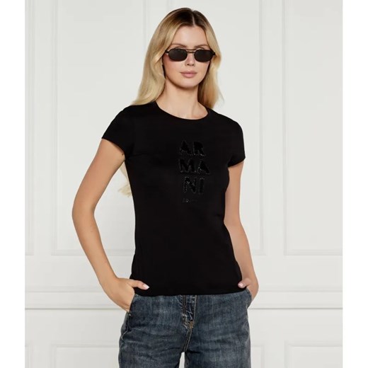 Armani Exchange T-shirt | Slim Fit ze sklepu Gomez Fashion Store w kategorii Bluzki damskie - zdjęcie 185010340