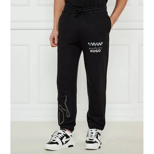 HUGO Spodnie dresowe Dant | Regular Fit ze sklepu Gomez Fashion Store w kategorii Spodnie męskie - zdjęcie 185010370
