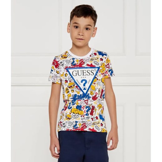 Guess T-shirt | Regular Fit ze sklepu Gomez Fashion Store w kategorii T-shirty chłopięce - zdjęcie 185010420