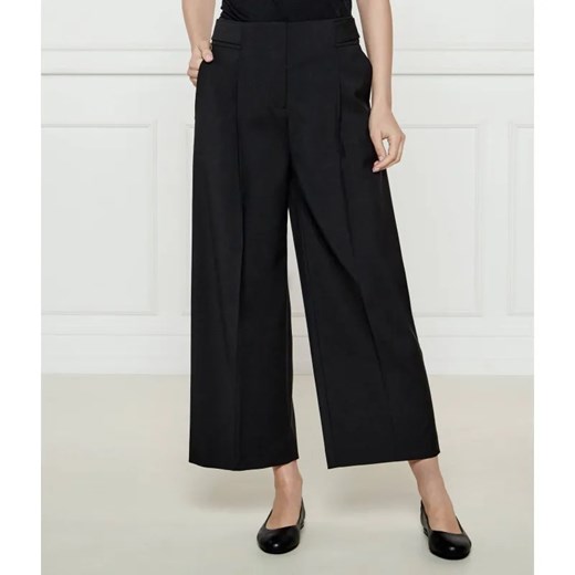 BOSS BLACK Wełniane spodnie Tamania | Regular Fit | high waist ze sklepu Gomez Fashion Store w kategorii Spodnie damskie - zdjęcie 185010551