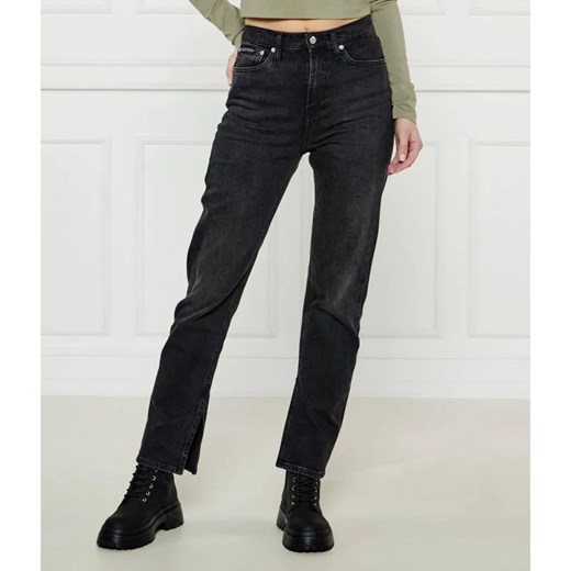 Calvin Klein Jeans Jeansy | Straight fit | high waist ze sklepu Gomez Fashion Store w kategorii Jeansy damskie - zdjęcie 185010552
