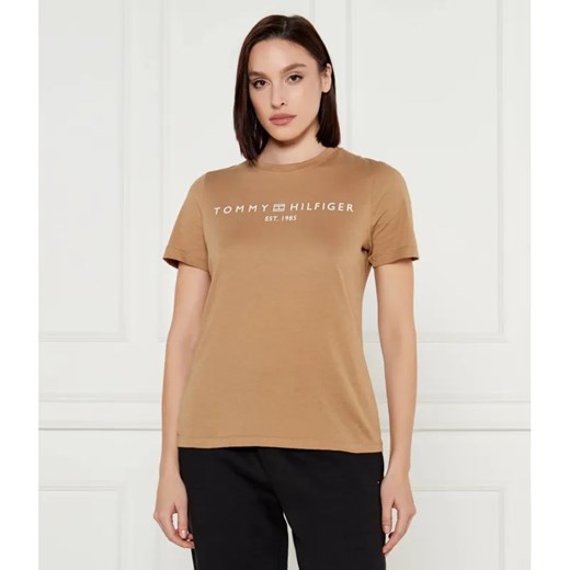 Tommy Hilfiger T-shirt | Regular Fit ze sklepu Gomez Fashion Store w kategorii Bluzki damskie - zdjęcie 185010743