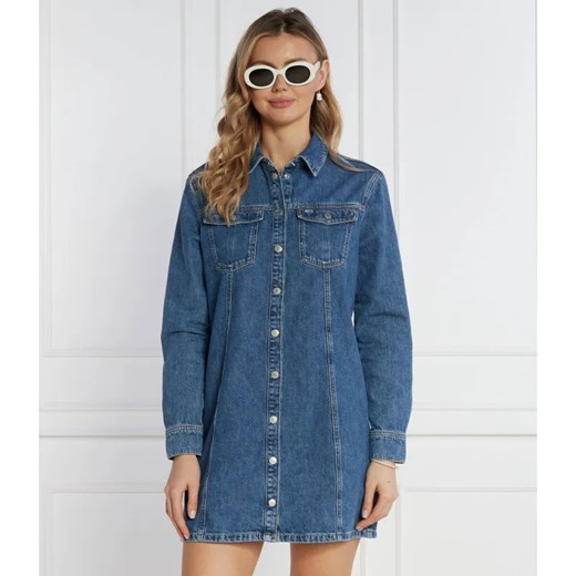 Tommy Jeans Sukienka ALINE LS | denim ze sklepu Gomez Fashion Store w kategorii Sukienki - zdjęcie 185010791