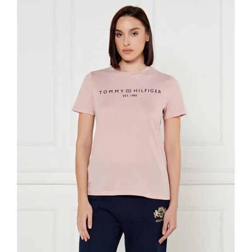 Tommy Hilfiger T-shirt | Regular Fit ze sklepu Gomez Fashion Store w kategorii Bluzki damskie - zdjęcie 185010812
